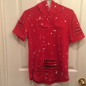 Red Splatter Kids Hoodie